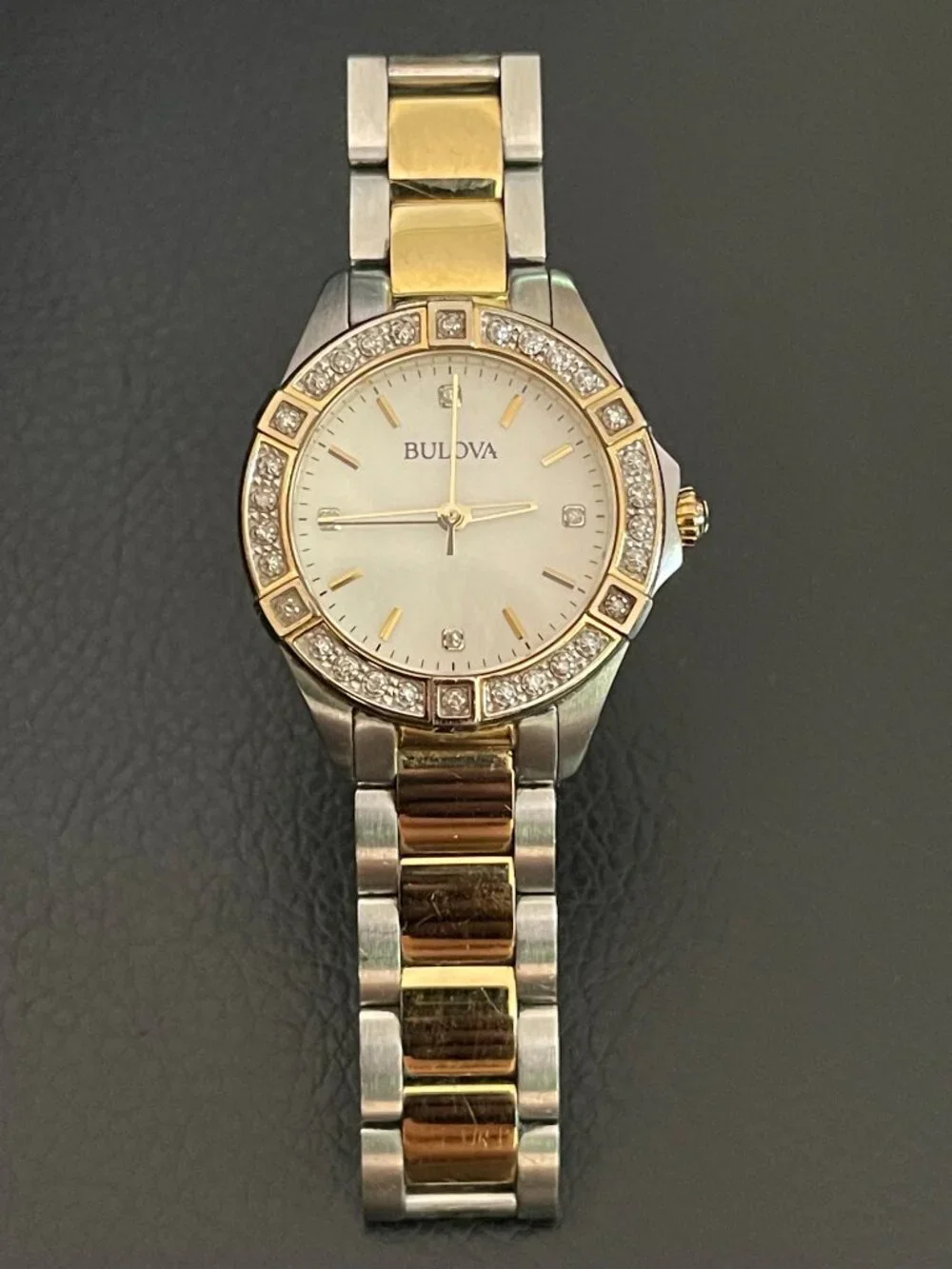 Bulova Two Tone Stainless Steel Ladies Watch